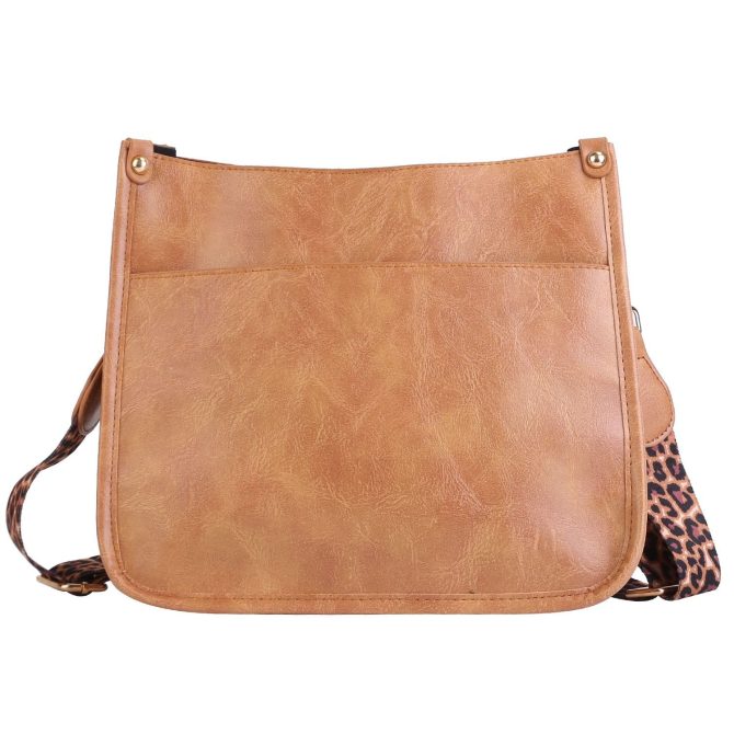 Women Fashion Leather Crossbody Bag Shoulder Bag Casual Handbag with Flexible Wearing Styles Adjustable Guitar Strap - Image 34