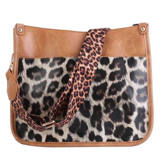 Women Fashion Leather Crossbody Bag Shoulder Bag Casual Handbag with Flexible Wearing Styles Adjustable Guitar Strap - Image 11