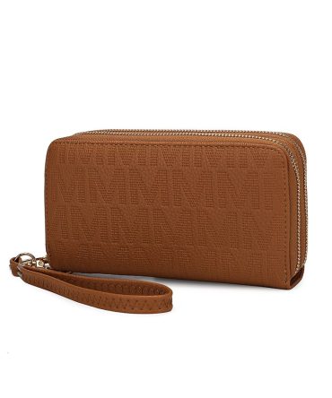 MKF Collection Lisbette Embossed M Signature Wallet by Mia k