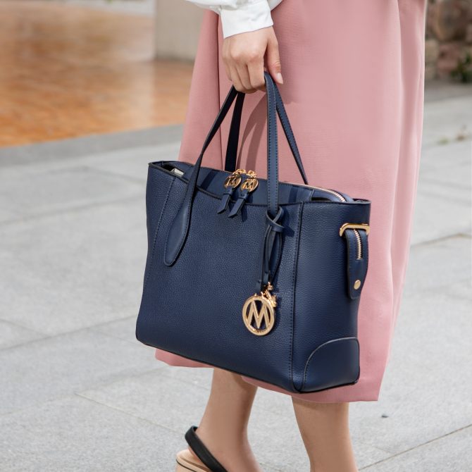 MKF Collection Bruna Vegan Leather Women's Tote Bag with Wallet – 2 pieces by Mia k - Image 58