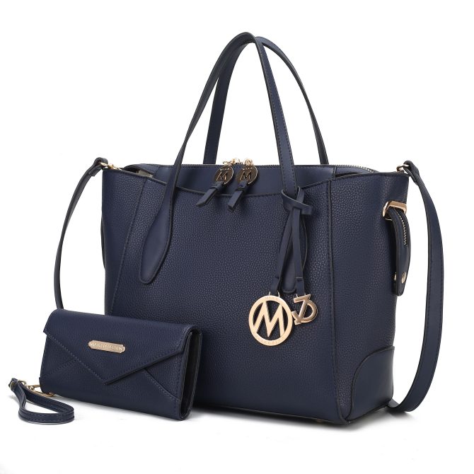 MKF Collection Bruna Vegan Leather Women's Tote Bag with Wallet – 2 pieces by Mia k - Image 55