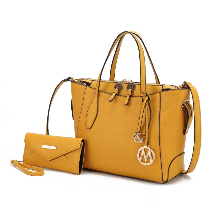 MKF Collection Bruna Vegan Leather Women's Tote Bag with Wallet – 2 pieces by Mia k - Image 74