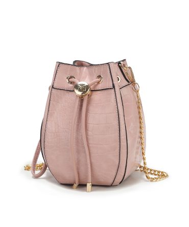MKF Collection Cassidy Crocodile Embossed Vegan Leather Women's Shoulder Bag by Mia k