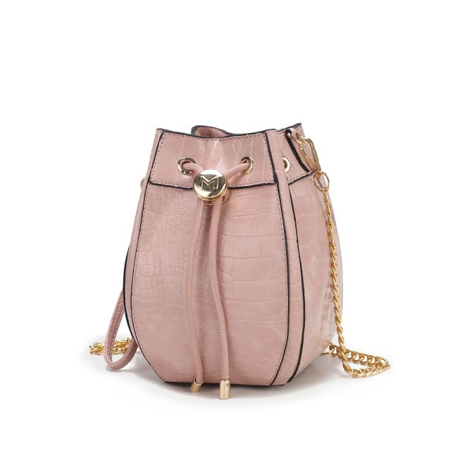 MKF Collection Cassidy Crocodile Embossed Vegan Leather Women's Shoulder Bag by Mia k