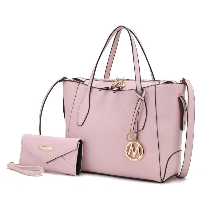 MKF Collection Bruna Vegan Leather Women's Tote Bag with Wallet – 2 pieces by Mia k - Image 110