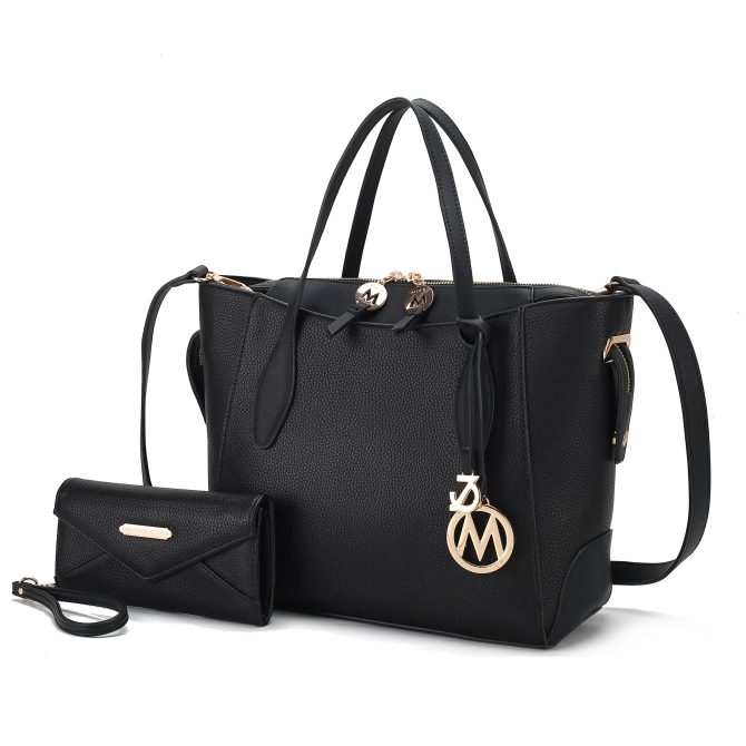 MKF Collection Bruna Vegan Leather Women's Tote Bag with Wallet – 2 pieces by Mia k - Image 19