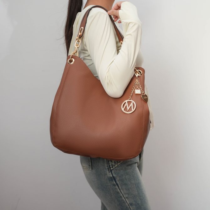 MKF Collection Ashley Vegan Leather Women's Hobo Shoulder Bag with Wallet- 2 pieces by Mia k - Image 66