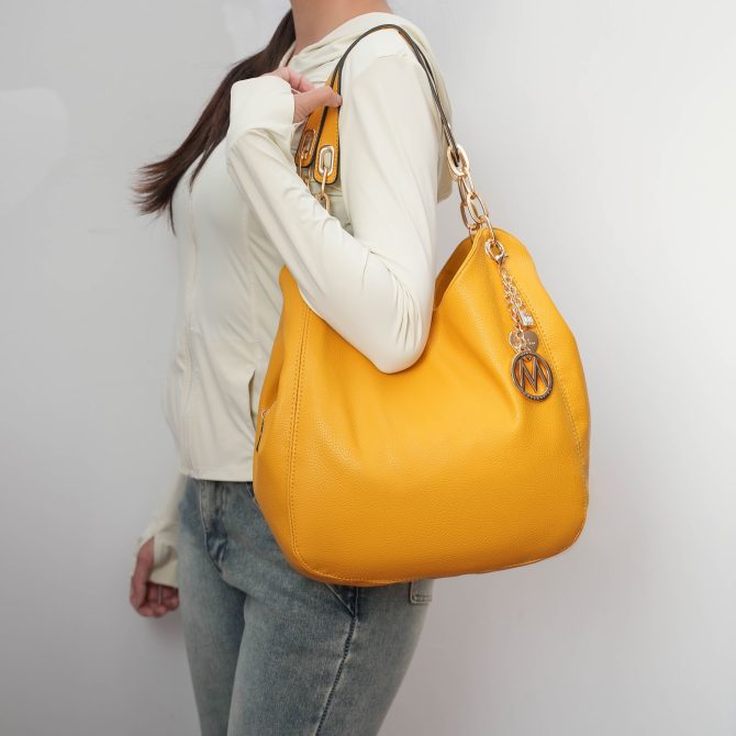 MKF Collection Ashley Vegan Leather Women's Hobo Shoulder Bag with Wallet- 2 pieces by Mia k - Image 17