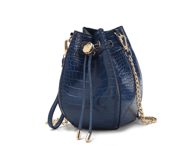 MKF Collection Cassidy Crocodile Embossed Vegan Leather Women's Shoulder Bag by Mia k - Image 11