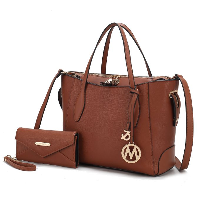 MKF Collection Bruna Vegan Leather Women's Tote Bag with Wallet – 2 pieces by Mia k - Image 7