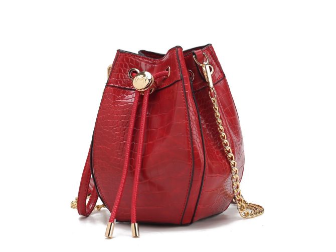 MKF Collection Cassidy Crocodile Embossed Vegan Leather Women's Shoulder Bag by Mia k - Image 36