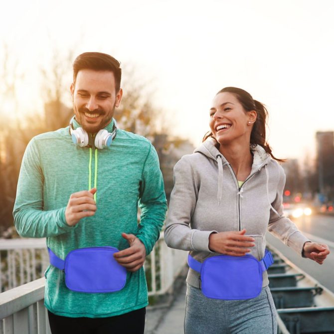 Sport Fanny Pack Unisex Waist Pouch Belt Bag Purse Chest Bag for Outdoor Sport Travel Beach Concerts Travel 20.86in-35.03in Waist Circumference - Image 24