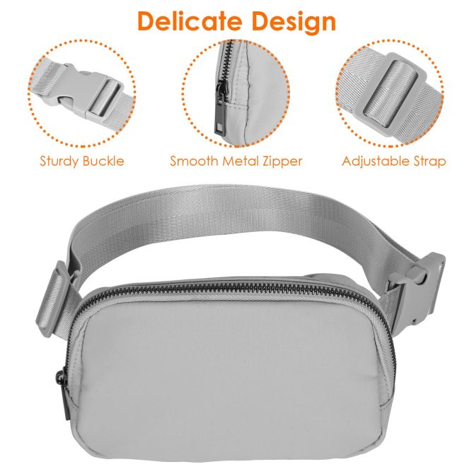 Sport Fanny Pack Unisex Waist Pouch Belt Bag Purse Chest Bag for Outdoor Sport Travel Beach Concerts Travel 20.86in-35.03in Waist Circumference - Image 17