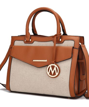 MKF Collection Alyssa Satchel Handbag Vegan Leather Women by Mia k