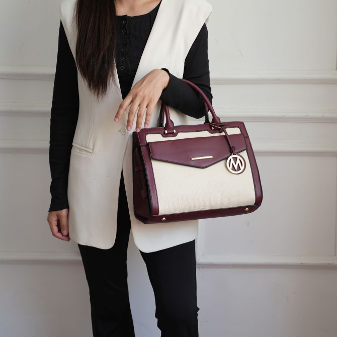 MKF Collection Alyssa Satchel Handbag Vegan Leather Women by Mia k - Image 58