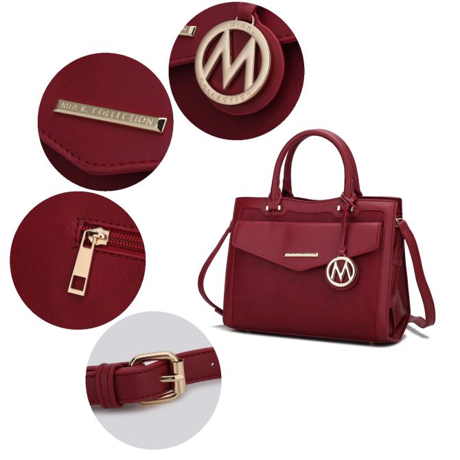 MKF Collection Alyssa Satchel Handbag Vegan Leather Women by Mia k - Image 68
