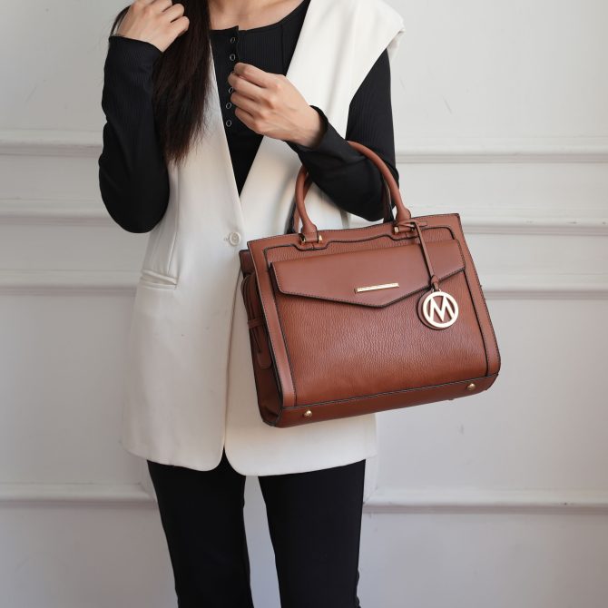 MKF Collection Alyssa Satchel Handbag Vegan Leather Women by Mia k - Image 24