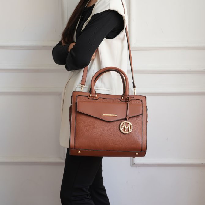 MKF Collection Alyssa Satchel Handbag Vegan Leather Women by Mia k - Image 26