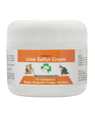 Lime Sulfur Pet Skin Cream - Pet Care and Veterinary Treatment for Itchy and Dry Skin - Safe Solution for Dog;  Cat;  Puppy;  Kitten;  Horse…