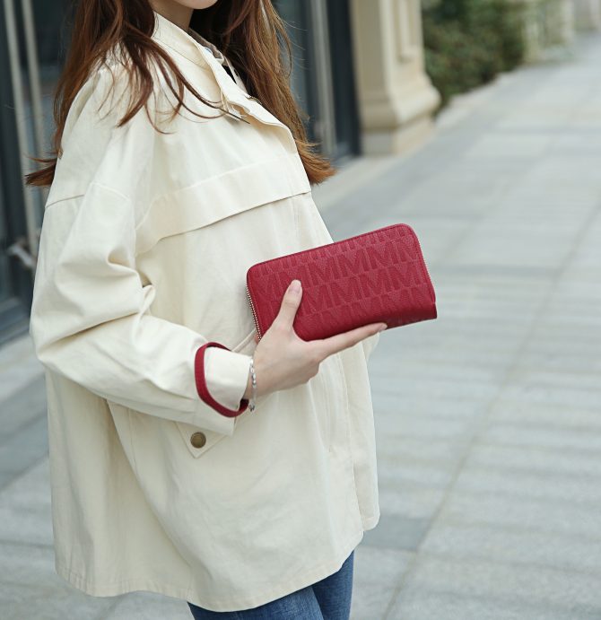 MKF Collection Lisbette Embossed M Signature Wallet by Mia k - Image 60