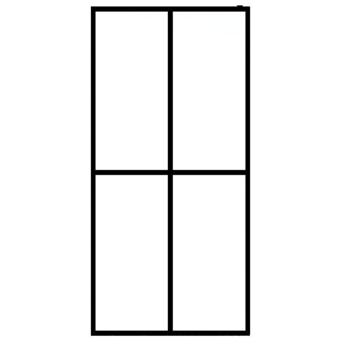 Walk-in Shower Screen Frosted Tempered Glass 35.4"x76.8" - Image 3