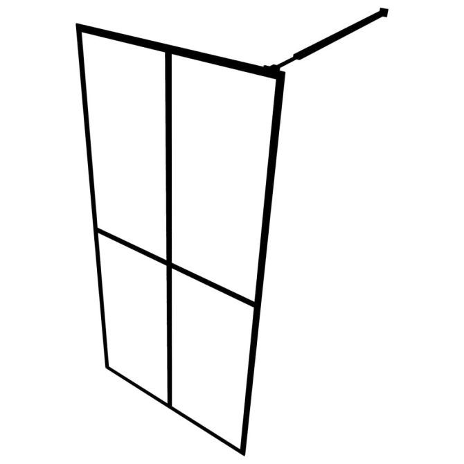 Walk-in Shower Screen Frosted Tempered Glass 35.4"x76.8" - Image 5