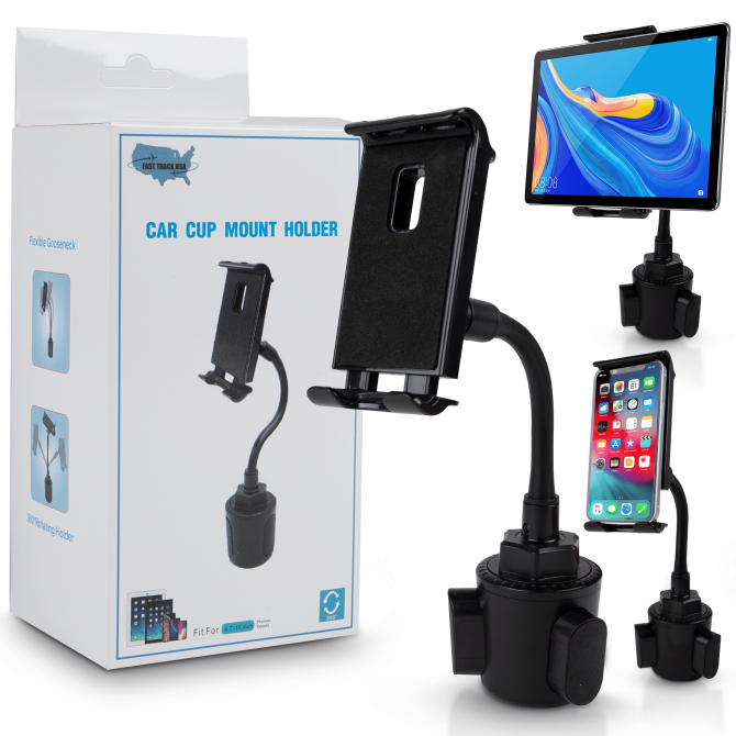Cup Car Mount Holder 2-In-1 Tablet and Smartphone - Image 7
