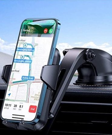 Gravity Car Phone Mount Holder with Adaptable Cradle Adjustable Long Neck for Windshield Dashboard
