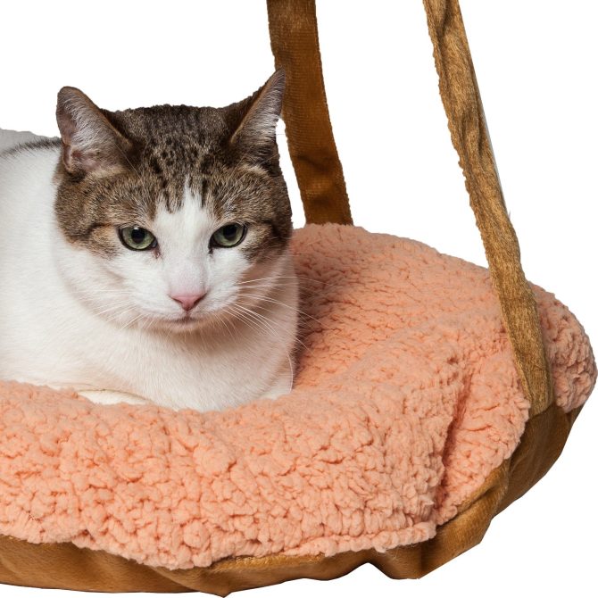 Pet Life Kittyhaus Dual-Lounger Kitty Cat Pillow Hammock Lounge - Image 2