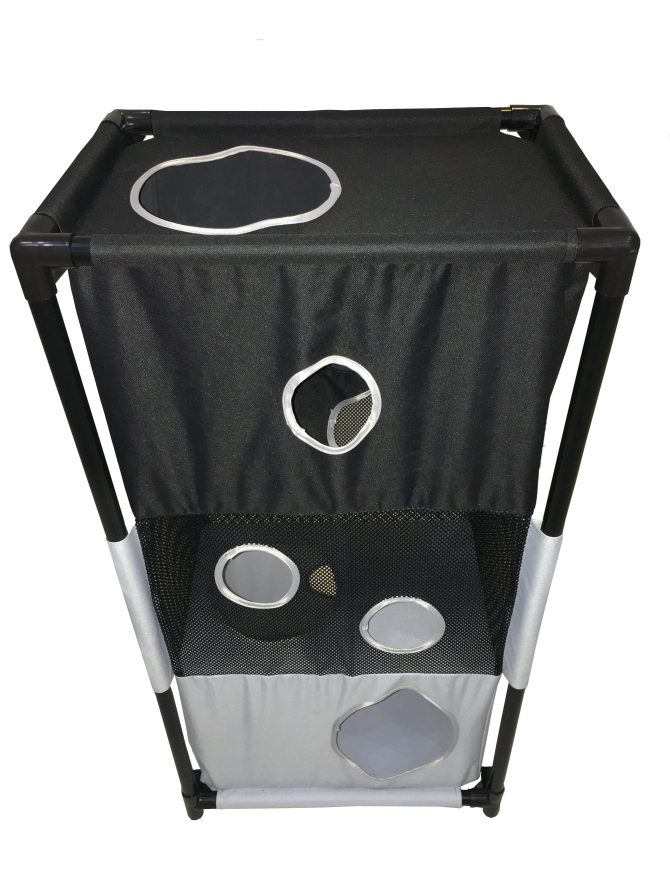 Pet Life Kitty-Square Obstacle Soft Folding Sturdy Play-Active Travel Collapsible Travel Pet Cat House Furniture - Image 3