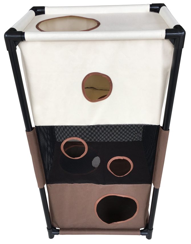Pet Life Kitty-Square Obstacle Soft Folding Sturdy Play-Active Travel Collapsible Travel Pet Cat House Furniture - Image 13