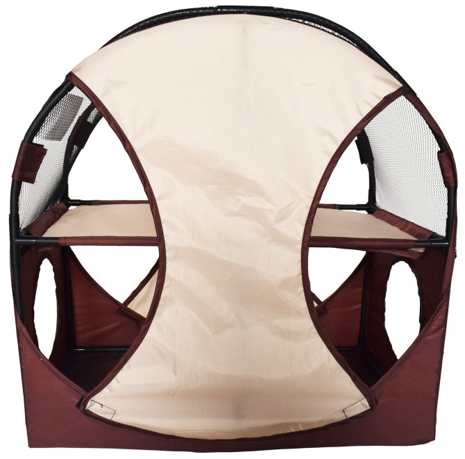 Pet Life Kitty-Play Obstacle Travel Collapsible Soft Folding Pet Cat House - Image 27