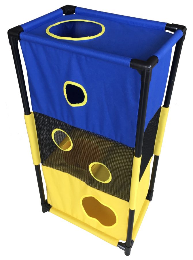 Pet Life Kitty-Square Obstacle Soft Folding Sturdy Play-Active Travel Collapsible Travel Pet Cat House Furniture - Image 17