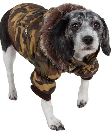 Metallic Fashion Pet Parka Coat