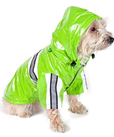 Reflecta-Glow Reflective Waterproof Adjustable Pvc Pet Raincoat