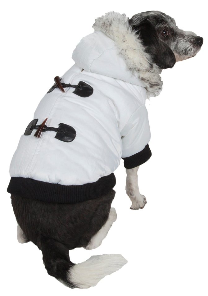 Aspen Winter-White Fashion Pet Parka Coat - Image 15