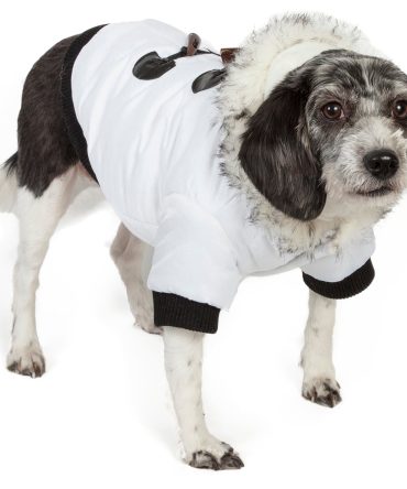 Aspen Winter-White Fashion Pet Parka Coat