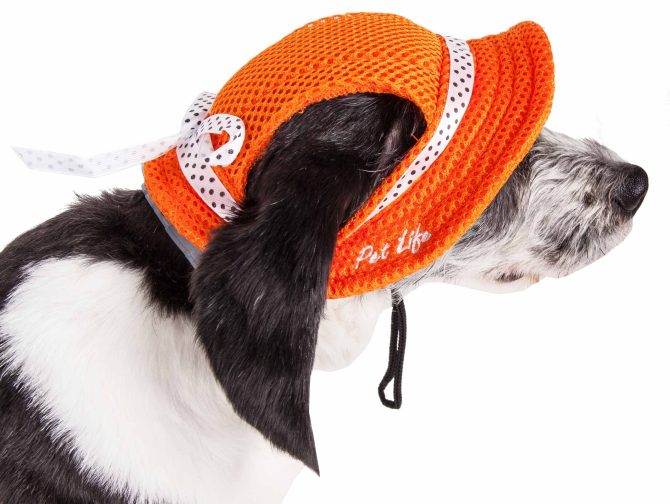 Pet Life 'Sea Spot Sun' Uv Protectant Adjustable Fashion Mesh Brimmed Dog Hat Cap - Image 31