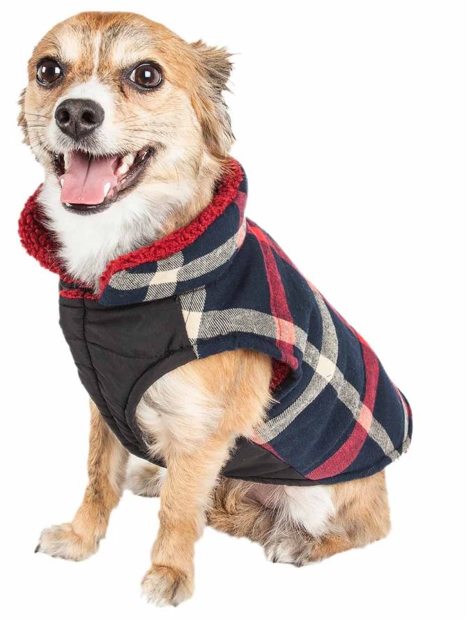 Pet Life 'Allegiance' Classical Plaided Insulated Dog Coat Jacket - Image 51