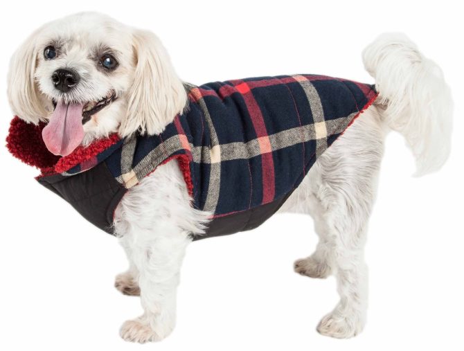 Pet Life 'Allegiance' Classical Plaided Insulated Dog Coat Jacket - Image 49