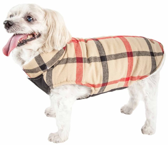 Pet Life 'Allegiance' Classical Plaided Insulated Dog Coat Jacket - Image 57