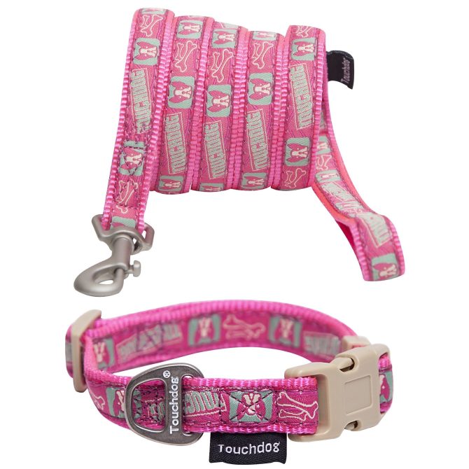Touchdog 'Caliber' Designer Embroidered Fashion Pet Dog Leash And Collar Combination - Image 16