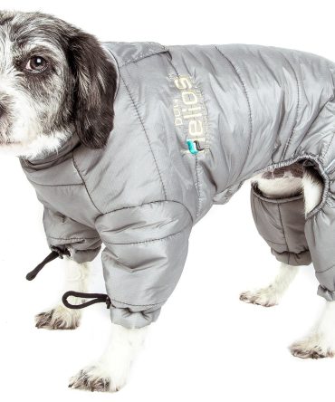 Helios Thunder-crackle Full-Body Waded-Plush Adjustable and 3M Reflective Dog Jacket