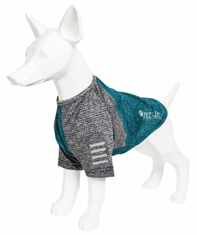 Pet Life Active 'Hybreed' 4-Way Stretch Two-Toned Performance Dog T-Shirt - Image 166