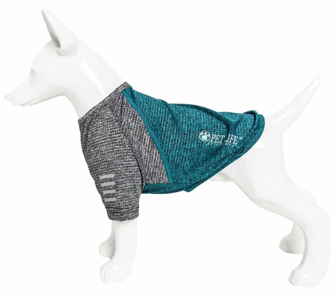 Pet Life Active 'Hybreed' 4-Way Stretch Two-Toned Performance Dog T-Shirt - Image 167