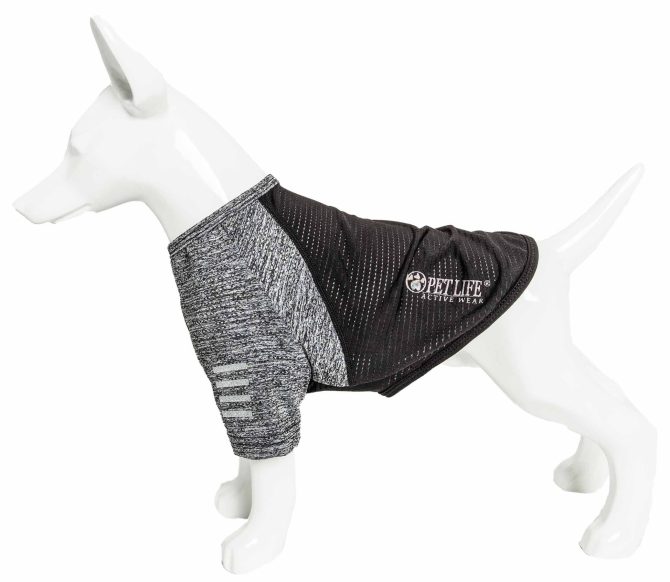 Pet Life Active 'Hybreed' 4-Way Stretch Two-Toned Performance Dog T-Shirt - Image 256