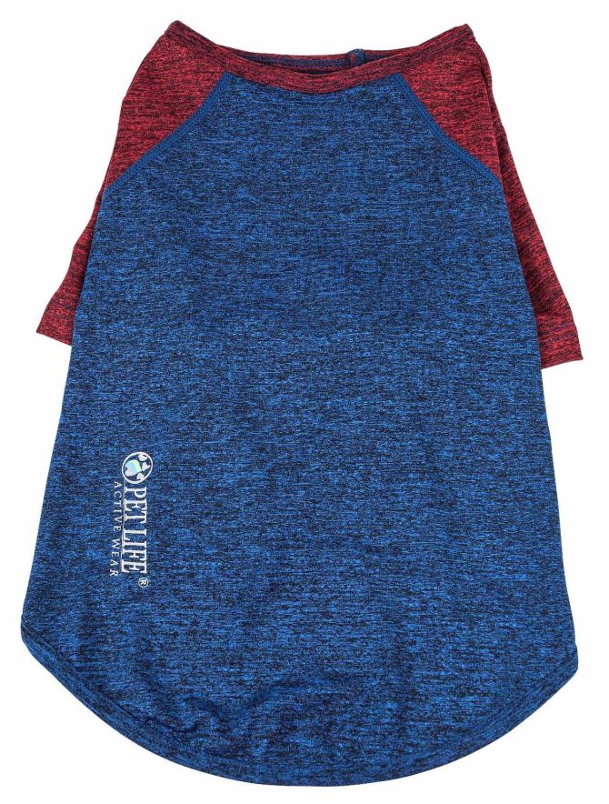 Pet Life Active 'Hybreed' 4-Way Stretch Two-Toned Performance Dog T-Shirt - Image 155