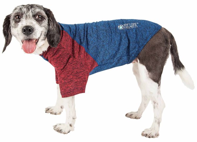Pet Life Active 'Hybreed' 4-Way Stretch Two-Toned Performance Dog T-Shirt - Image 152