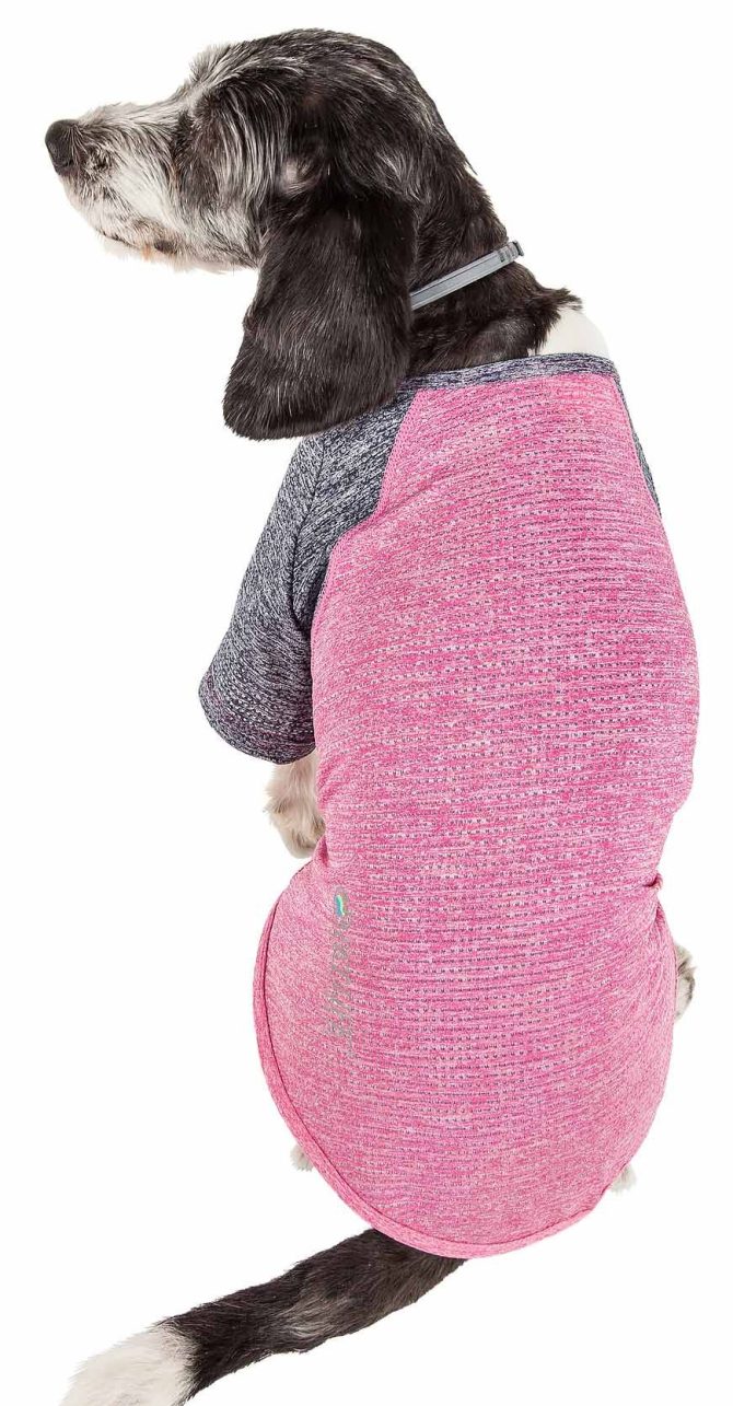 Pet Life Active 'Hybreed' 4-Way Stretch Two-Toned Performance Dog T-Shirt - Image 89