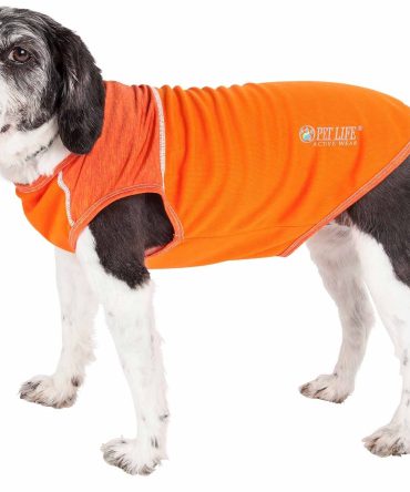 Pet Life Active 'Aero-Pawlse' Heathered Quick-Dry And 4-Way Stretch-Performance Dog Tank Top T-Shirt
